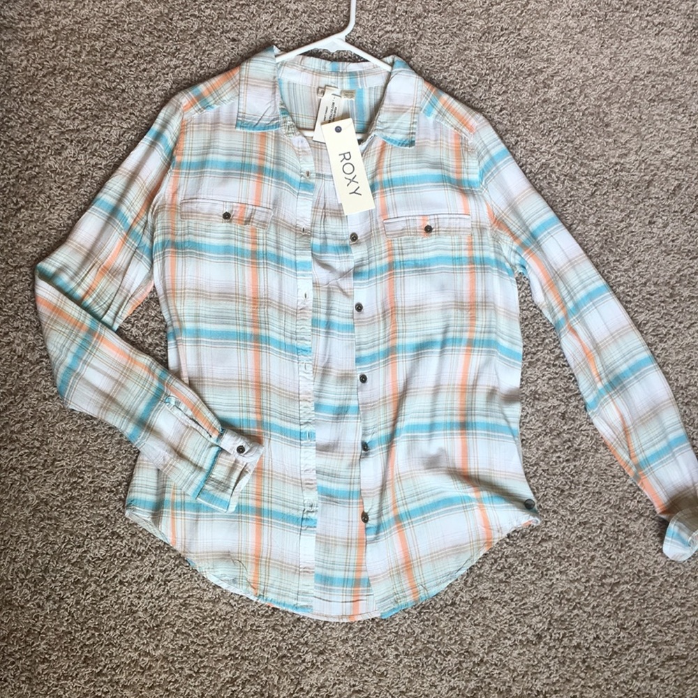 Roxy long sleeve button up